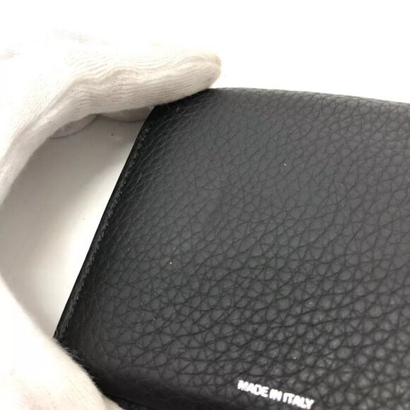 BURBERRY 8043377 logo Wallet Saif Folded wallet Leather Black - Picture 9 of 15